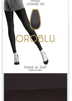 Clearance Oroblu Warm And Soft Footless Tights Black