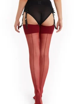 Shop Playful Promises Seamed Stockings Merlot