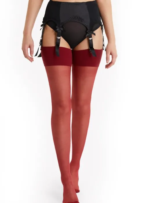 Shop Playful Promises Seamed Stockings Merlot