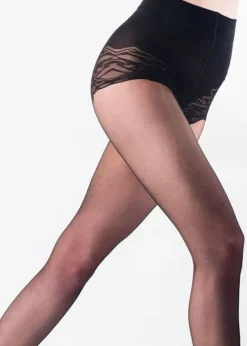 Flash Sale Pretty Polly In Shape Patterned Brief Medium Shaper Tights