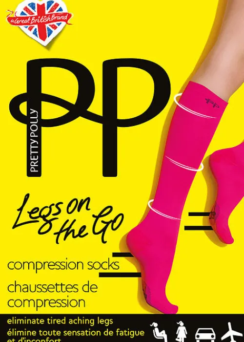 Fashion Pretty Polly Legs On The Go Compression Socks Black