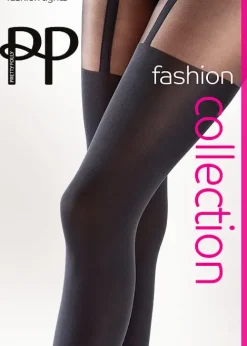 New Pretty Polly Suspender Tights Black