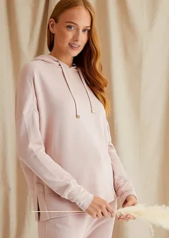 Shop Pretty You London Bamboo Leisure Hoodie Rose