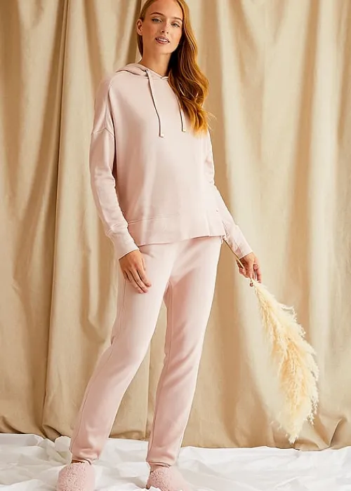 Shop Pretty You London Bamboo Leisure Hoodie Rose