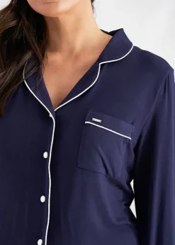 Discount Pretty You London Bamboo Pyjama Set Midnight