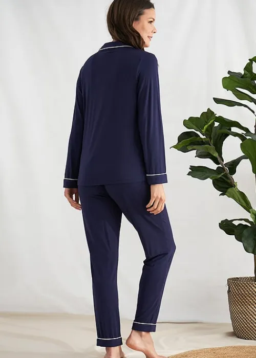 Discount Pretty You London Bamboo Pyjama Set Midnight
