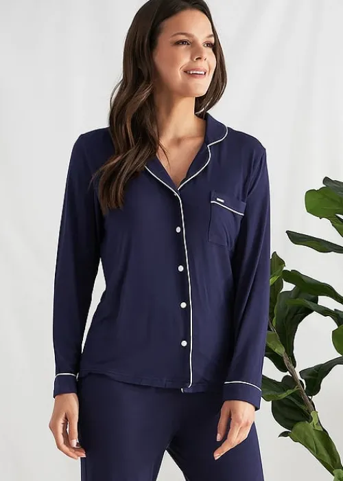 Discount Pretty You London Bamboo Pyjama Set Midnight
