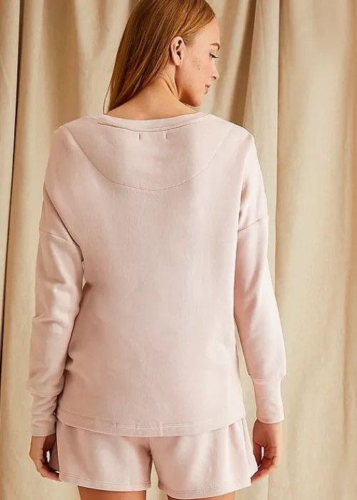 Best Pretty You London Bamboo Leisure Crew Neck Sweatshirt Rose