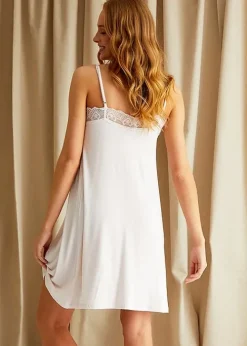 Flash Sale Pretty You London Bamboo Lace Chemise Powder Puff