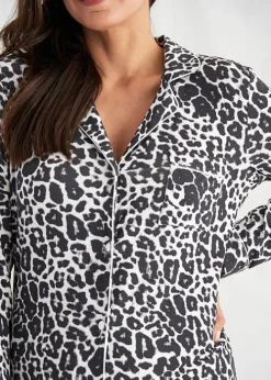 Flash Sale Pretty You London Bamboo Nightshirt Luxe Leopard