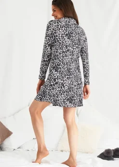 Flash Sale Pretty You London Bamboo Nightshirt Luxe Leopard