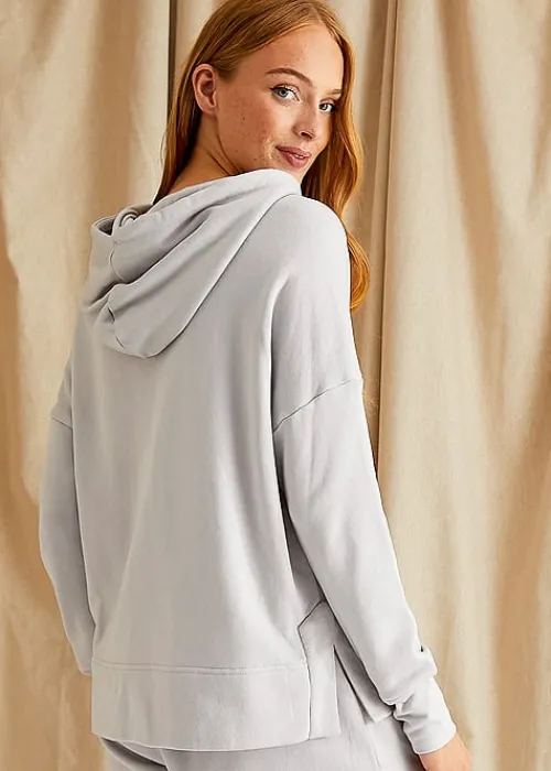 Cheap Pretty You London Bamboo Leisure Hoodie Dove Grey