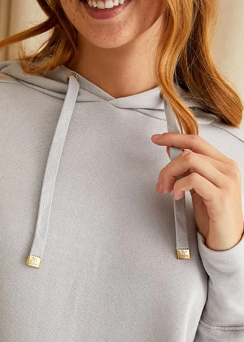 Cheap Pretty You London Bamboo Leisure Hoodie Dove Grey