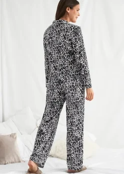 Shop Pretty You London Bamboo Pyjama Set Luxe Leopard