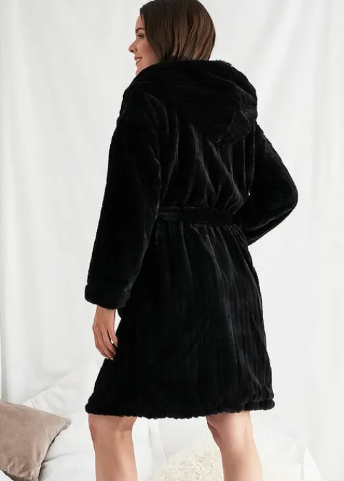 Sale Pretty You London Cloud Robe Black