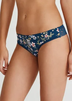 Best Promise Electra Floral Push Up Bra And Thong Azule Petroleo