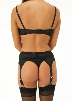 Best Sale Sassy 6 Straps Powernet Suspender Belt