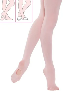 Cheap Silky Ballet Childrens Convertible Ballet Tights