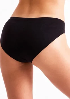 Hot Silky Dance Adult Invisible High Cut Brief Black
