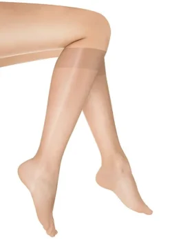 Best Sale Silky Glossy Knee Highs 2 Pair Pack