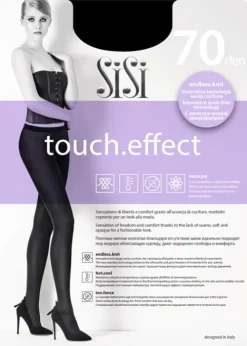 New Sisi Touch Effect 70 Opaque Tights Black