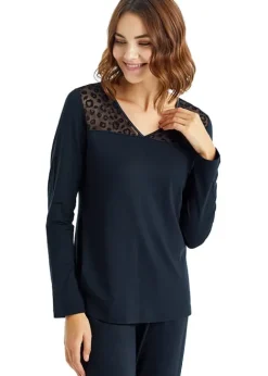 Store Blackspade Spade Cherry Long Pyjama Set Black