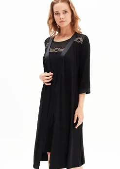 New Blackspade Spade Pearl Robe Black
