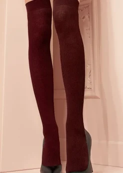 Cheap Trasparenze Dora Ribbed Over The Knee Sock