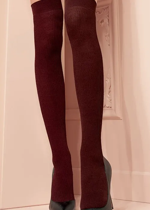 Cheap Trasparenze Dora Ribbed Over The Knee Sock