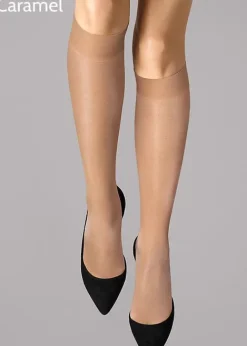 Store Wolford Satin Touch 20 Knee Highs